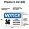 Signmission Radiation & Laser Sign, 18 in H x 24 in W, Vinyl Decal, Rectangle OS-2PACK-NS-D-1824-L-19082 - alternate 5